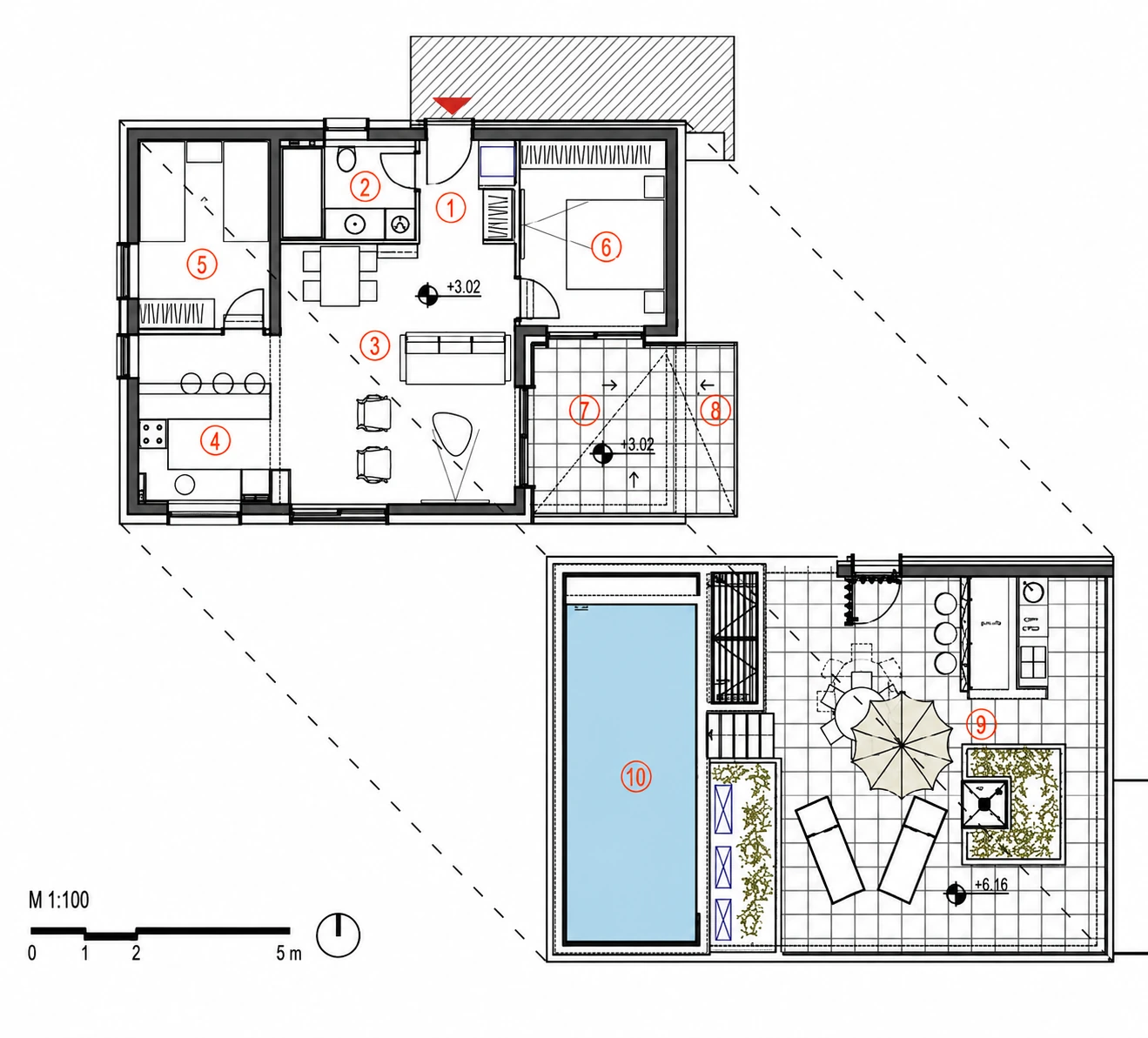 Tlocrt — Apartman P1 · A3
