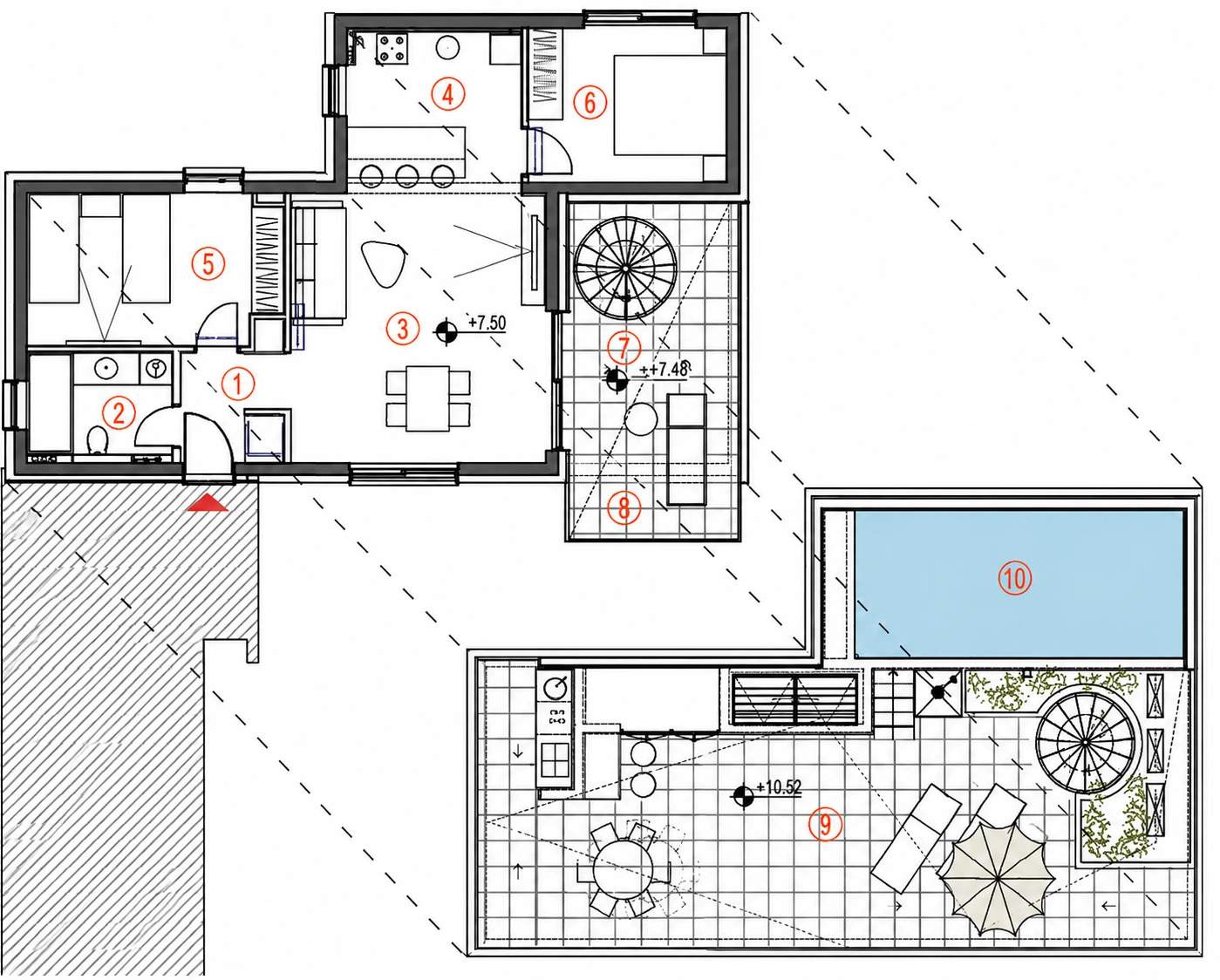 Tlocrt — Apartman P1 · A5