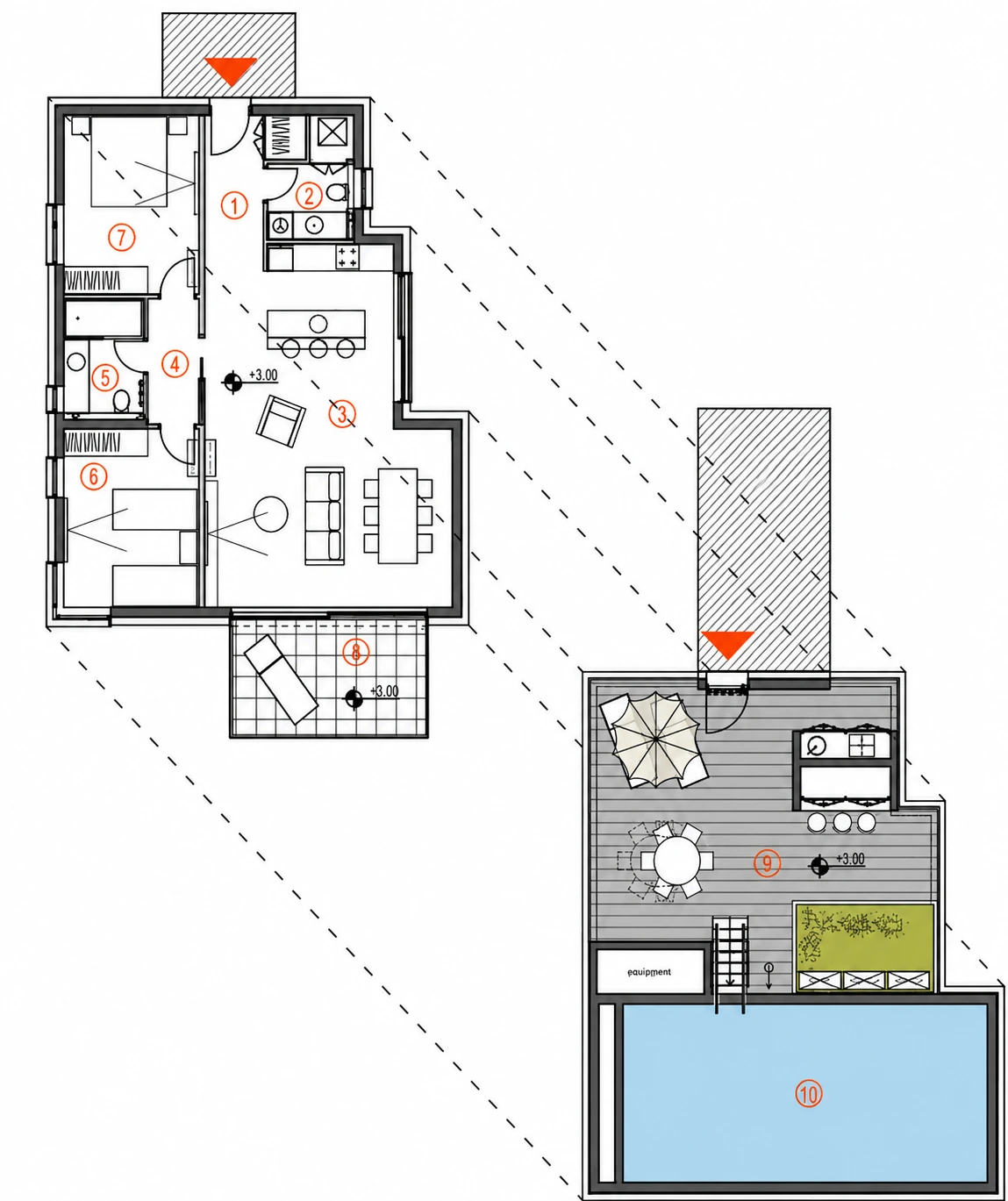 Tlocrt — Apartman P2 · A3